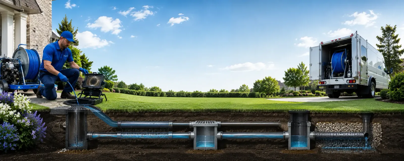Outdoor drain cleaning information for Fountain City, IN